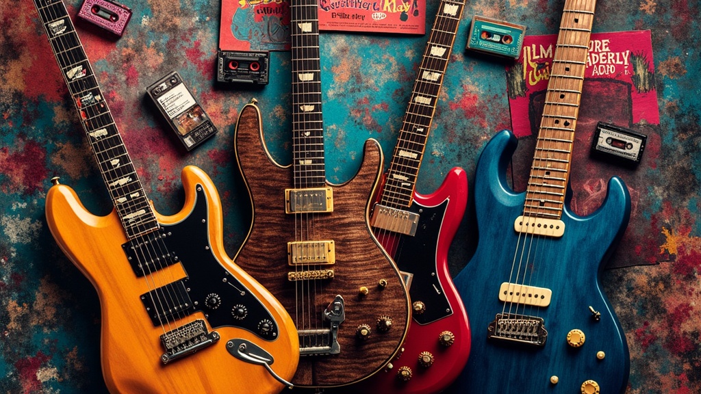 80s Hair Metal Album Covers Collage